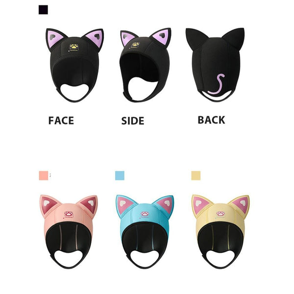 Cat Ears Diving Hood Neoprene 