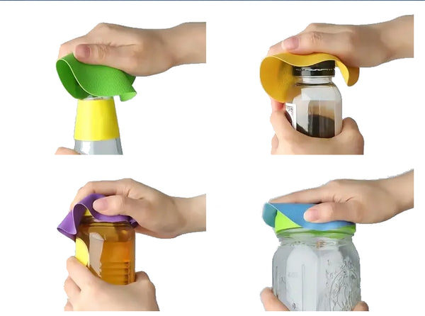 Non-Slip Rubber Jar Opener Set – 4 Pcs