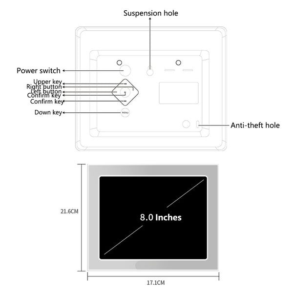 Digital Calendar Clock Alarm Extra Large