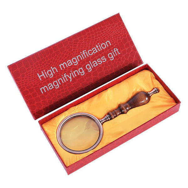 10X Retro Handheld Magnifier Glass 