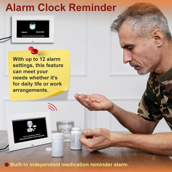 Digital Calendar Clock Alarm Extra Large