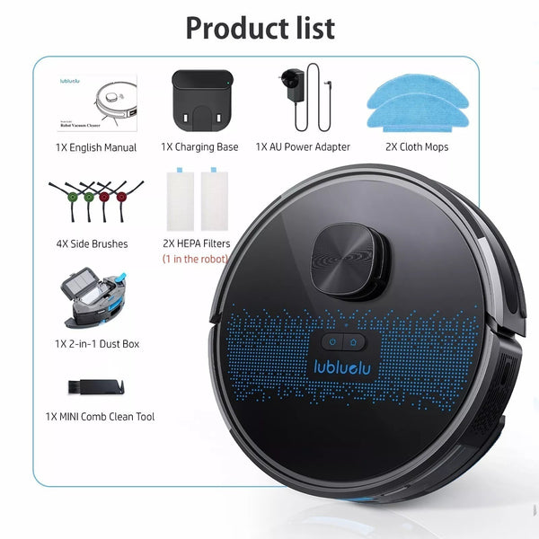 Lubluelu Robot Vacuum & Mop Combo