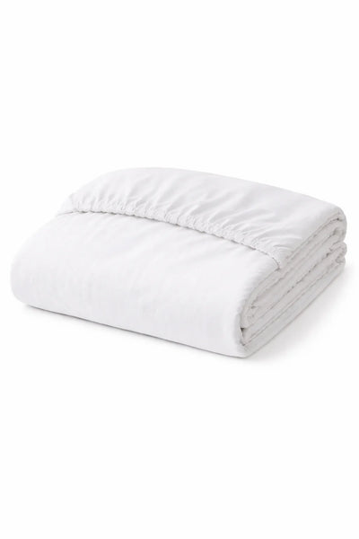 White Waterproof Fitted Sheet