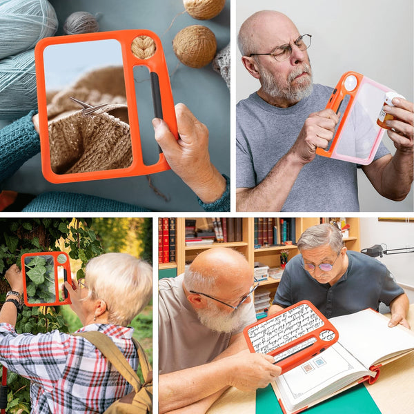 10X Full-Page Magnifying Glass 48 Lights