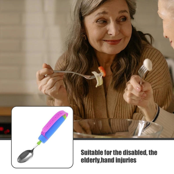 2Pcs Set Adaptive Feeding Utensil
