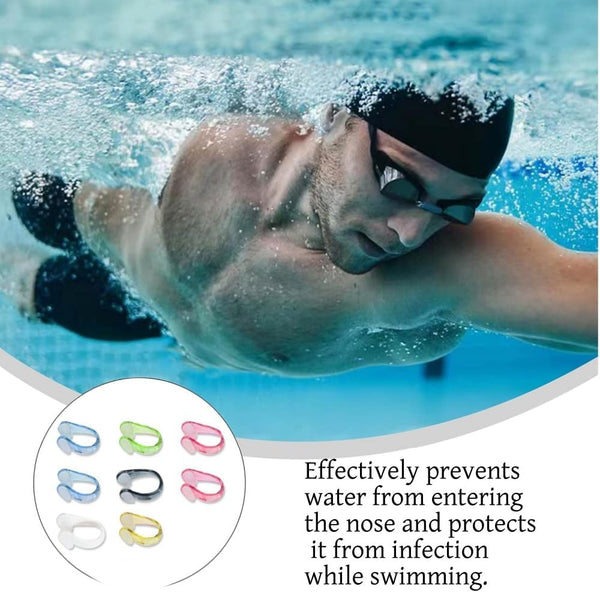 8Pcs Swimming Nose Clips 