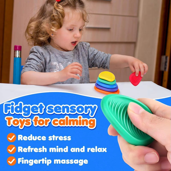 6PCS Sensory Stone Stress Relief