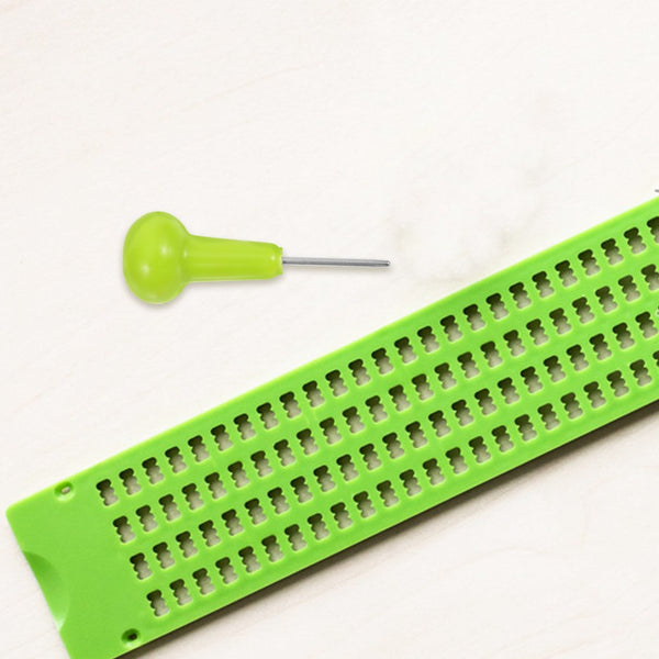 Braille Writing Tool with Stylus 