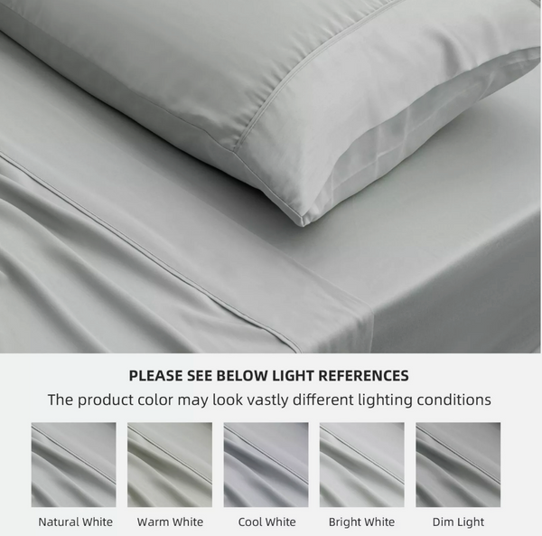 100% Pure Organic Bamboo Sheet Set - Breathe & Cool