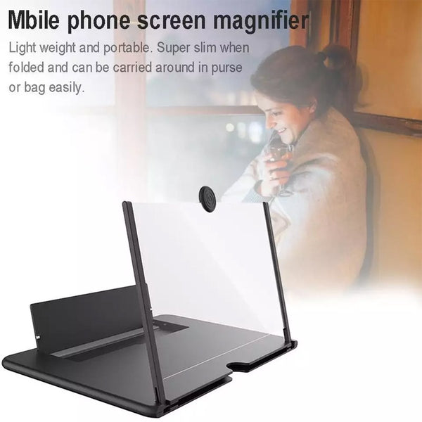 3D Folding Screen Magnifier Stand Mobile Phone 