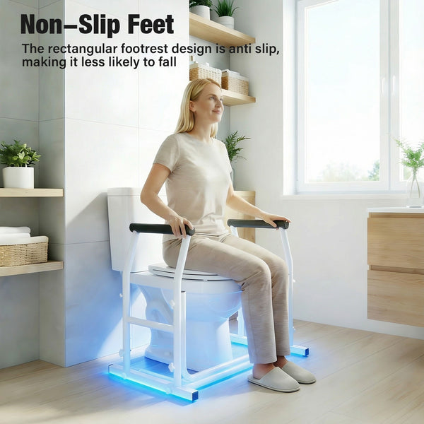 Toilet Support Frame with  Storage Basket