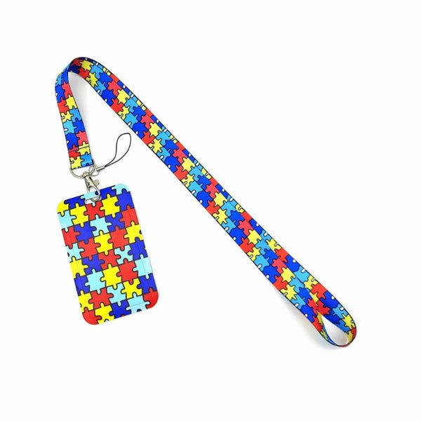 Vibranting Autism Designs Lanyard 
