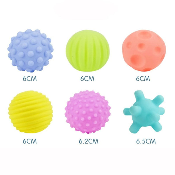 6Pcs Soft Rubber Tactile Ball