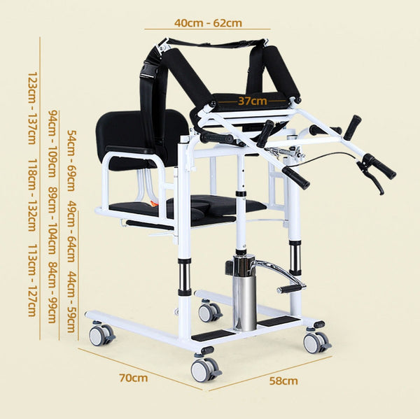 Lifts for Home Use,Electric Patient Lift Transfer Chair,Bathroom Wheelchair NEW