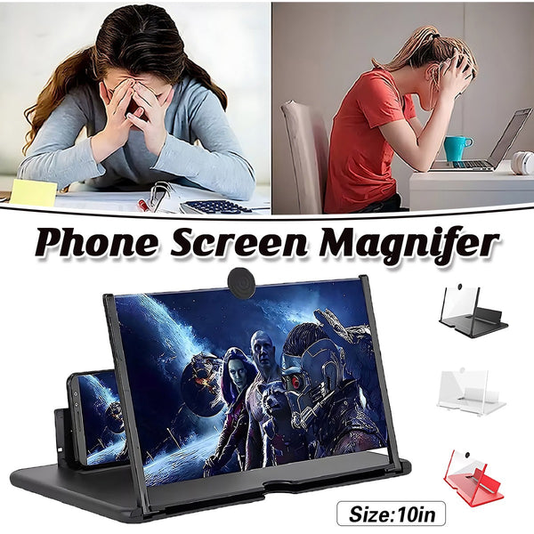 3D Folding Screen Magnifier Stand Mobile Phone 