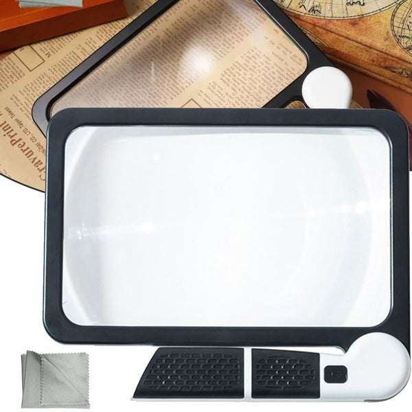 Rectangular 5X Handheld Magnifying Glass 