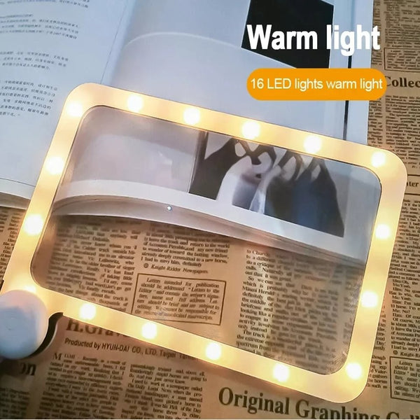 Rectangular 5X Handheld Magnifying Glass 