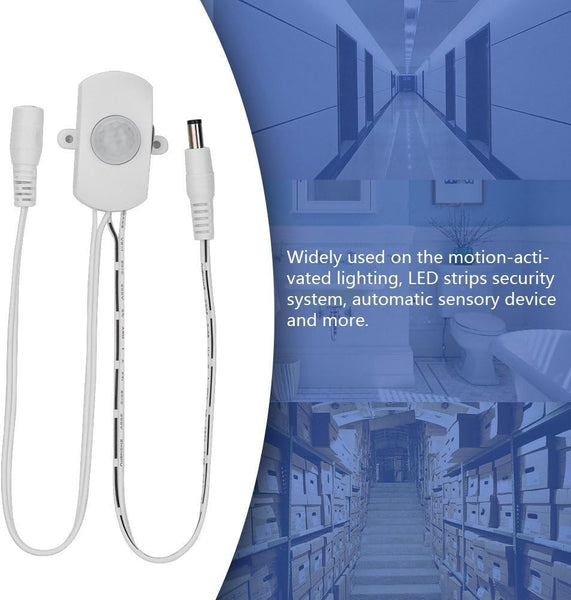 Mini PIR Motion Sensor Switch - Battery Powered, 7M Range for Smart Homes