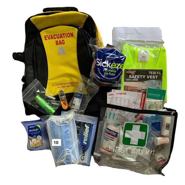 EVACUATION BAG OHS FIRST AID KIT RESIDENTIAL DISABILITY CARE 