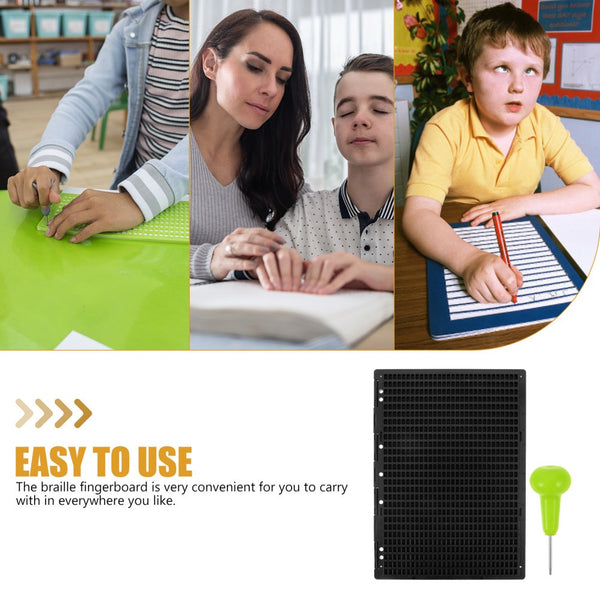 Braille Plate with Stylus Writing
