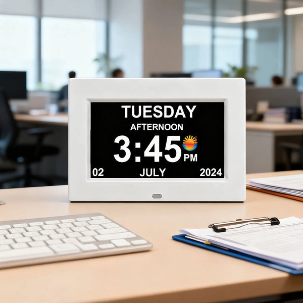 Digital Calendar Clock Alarm Extra Large