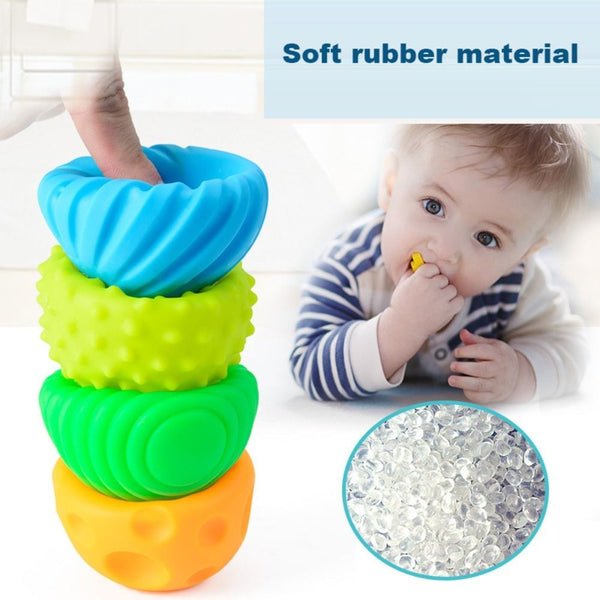 6Pcs Soft Rubber Tactile Ball