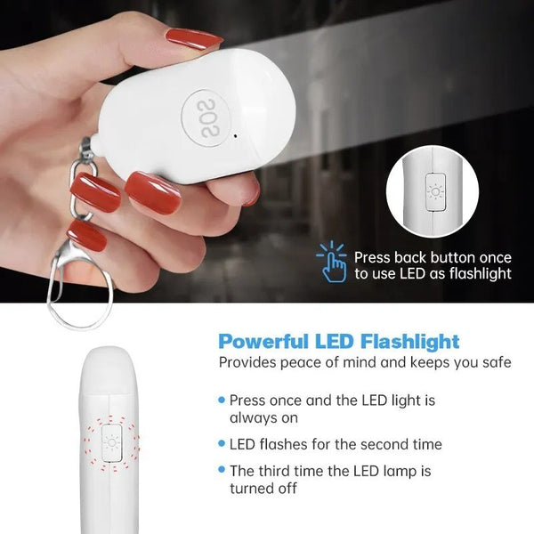 130Db Rechargeable Personal Safety Alarm 