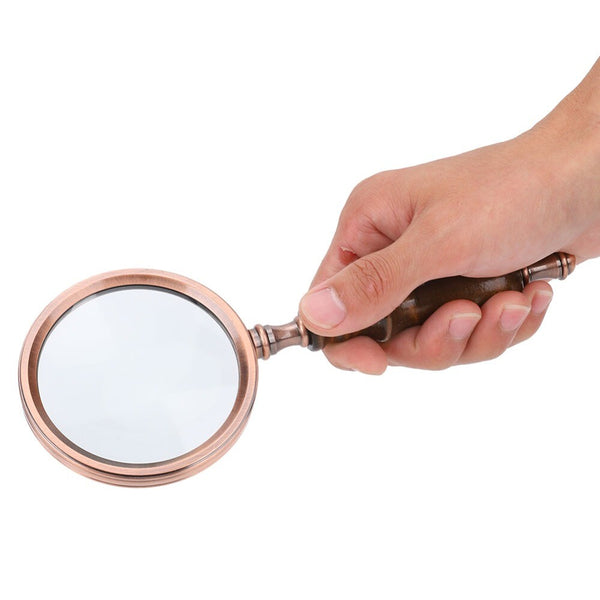10X Retro Handheld Magnifier Glass 