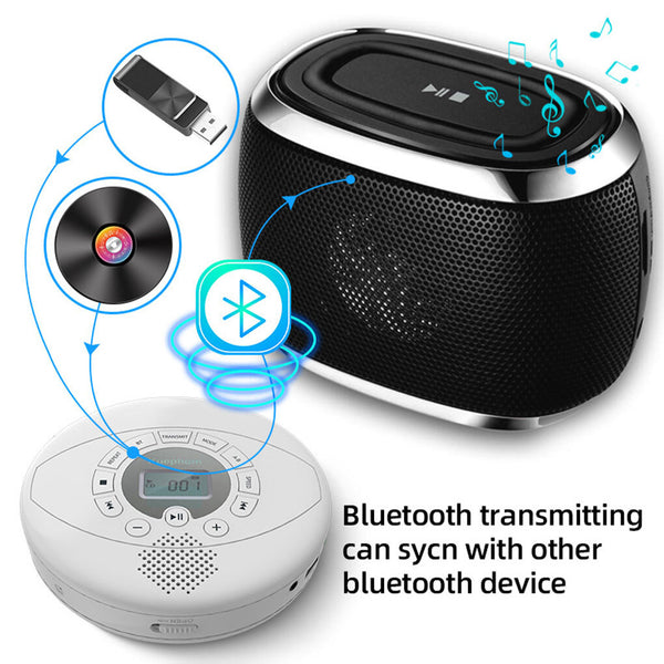 CD Player with Speaker Bluetooth Audiobook