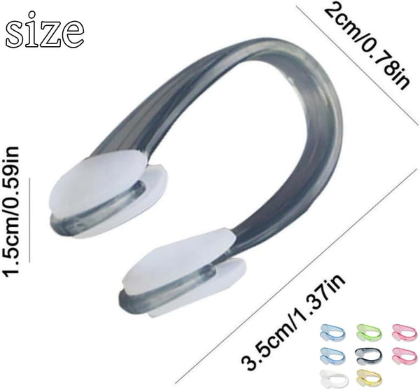 8Pcs Swimming Nose Clips 