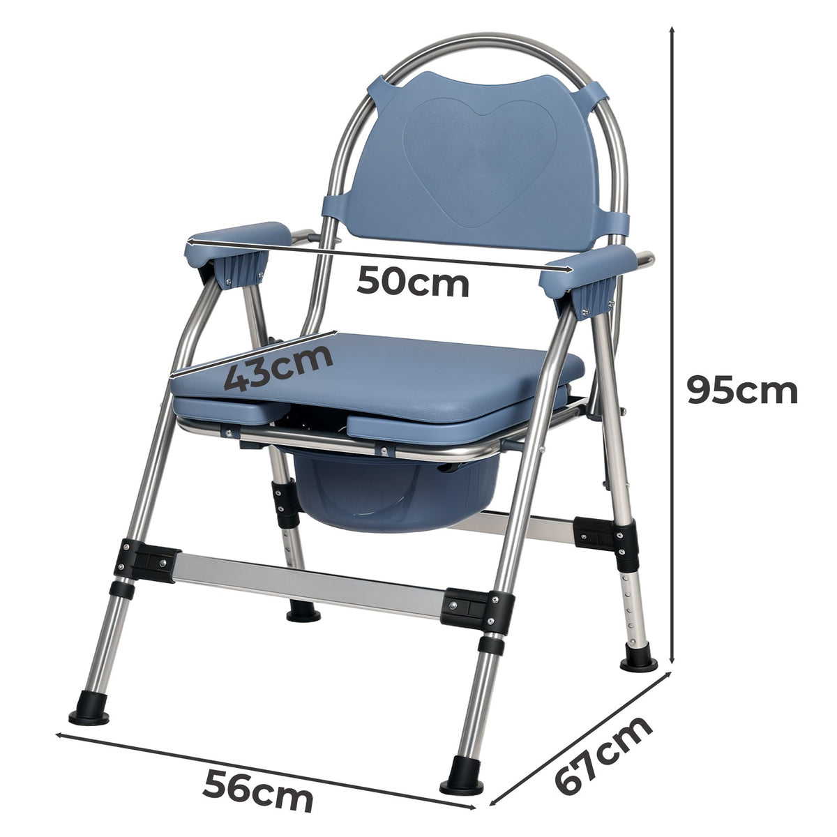 Foldable Commode Chair – Bedding For All