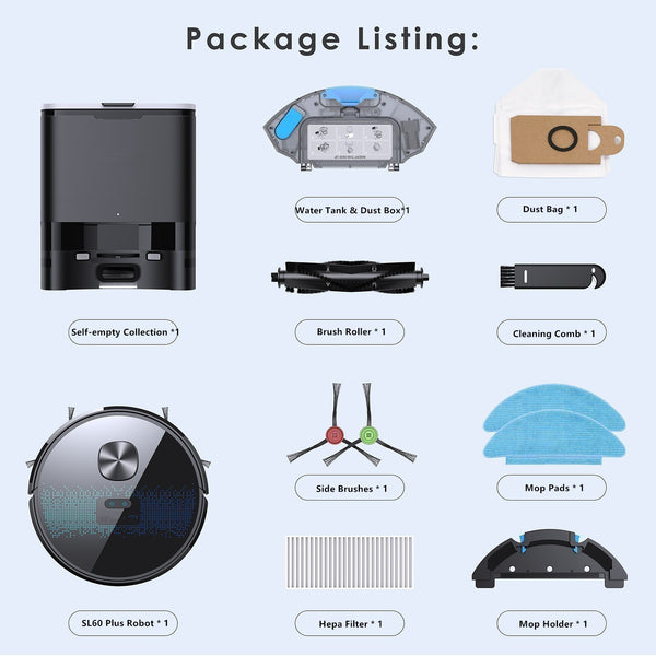 Lubluelu Robot Vacuum & Mop Combo