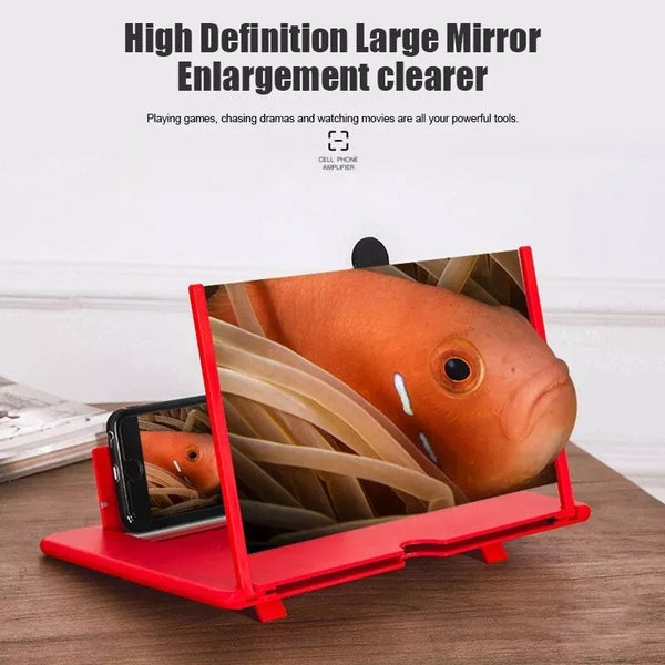 3D Folding Screen Magnifier Stand Mobile Phone 