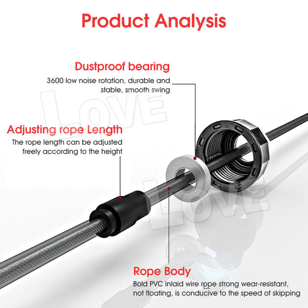 Heavy Weighted Skipping Rope 