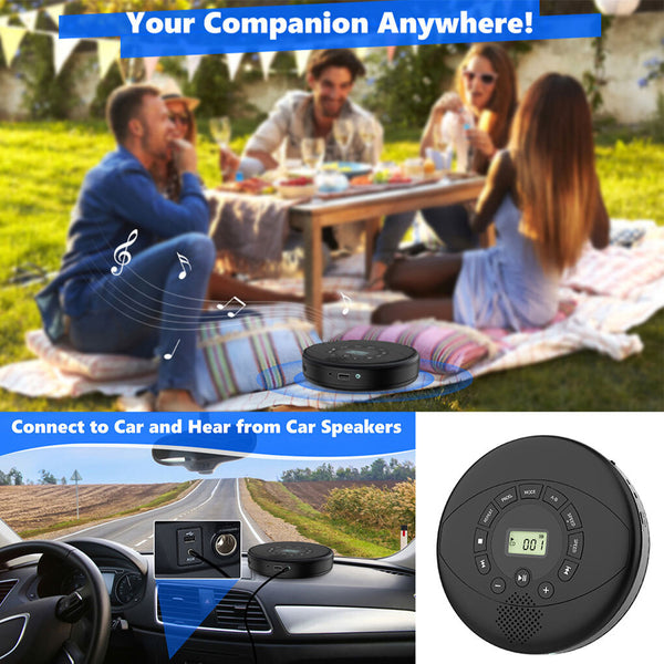 CD Player with Speaker Bluetooth Audiobook