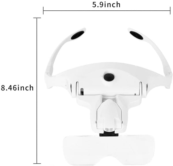 5 Lens Magnifying Glasses with LED Light
