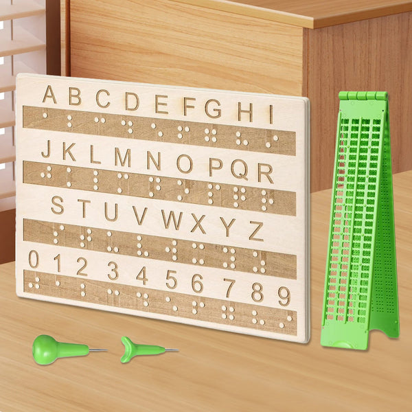 Braille Writing Slate with Stylus Portable Learning