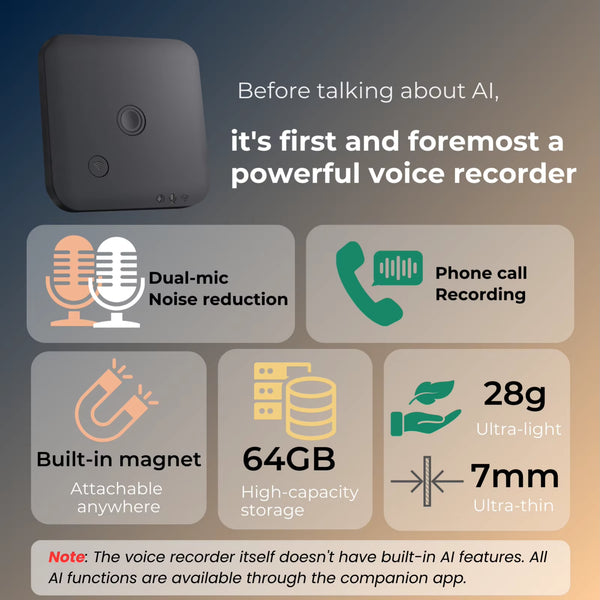 AI Powered Voice Recorder and Call Recorder with Speech-To-Text