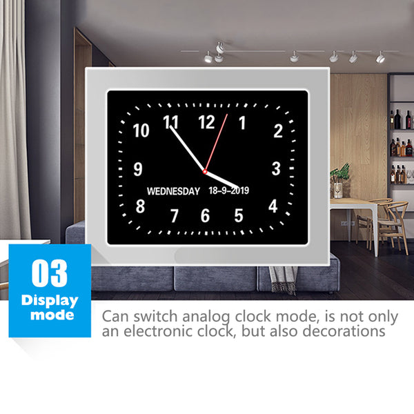 Digital Calendar Clock Alarm Extra Large