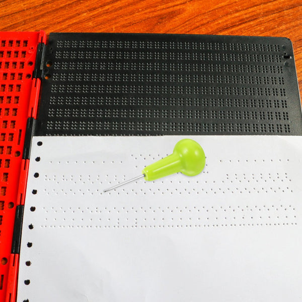 Braille Writing Tool with Stylus 