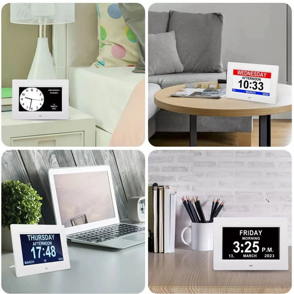 Digital Calendar Clock Alarm Extra Large