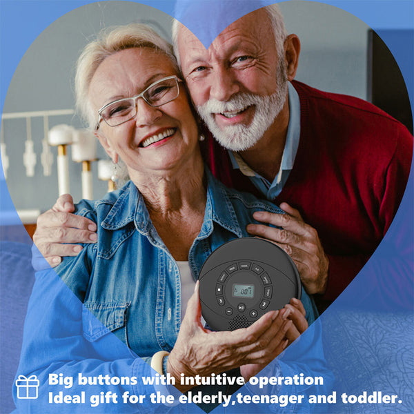 CD Player with Speaker Bluetooth Audiobook