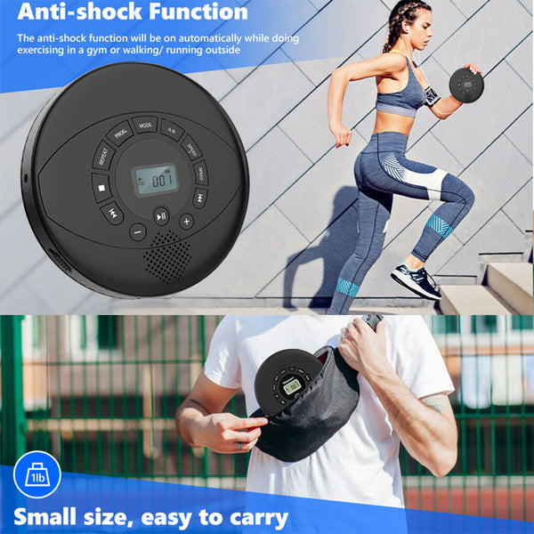 CD Player with Speaker Bluetooth Audiobook