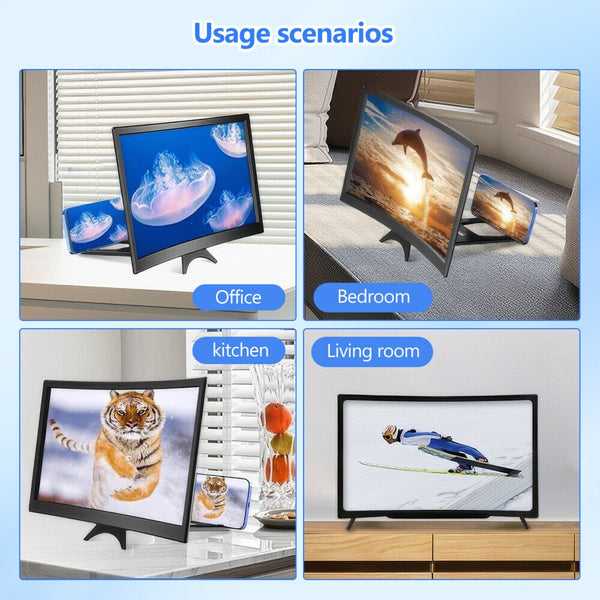 12/14" Smartphone Screen Magnifier 3D 