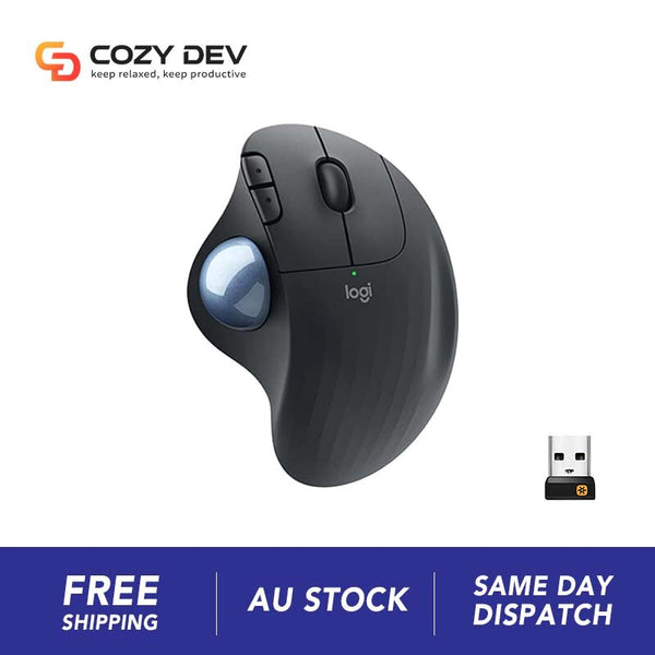 Logitech ERGO M575S Bluetooth + 2.4Ghz Unifying Wireless Trackball - Graphite