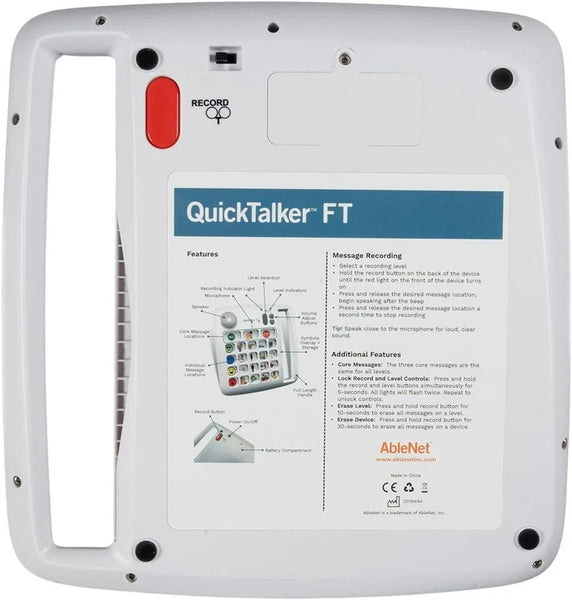 Quicktalker 23; a Portable Dedicated Speech Generating Device# 10003503