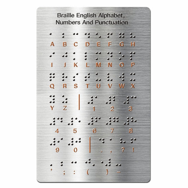 Professional Braille Learning Board Visual Impairment Aid