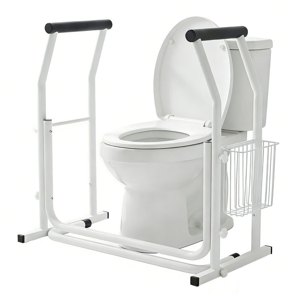 Toilet Support Frame with  Storage Basket