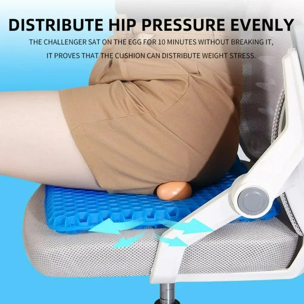 Gel Seat Cushion Breathable Honeycomb Pad 