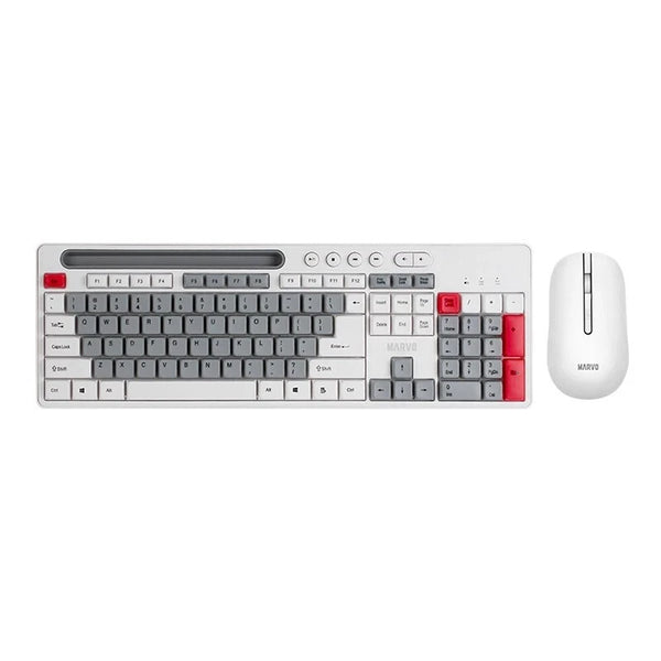 Marvo WS009 Wireless 2.4Ghz Three Color Key Cap Scheme Keyboard and Mute Switch